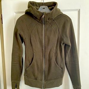Lululemon Scuba Hoodie - Dark Green - Size 2